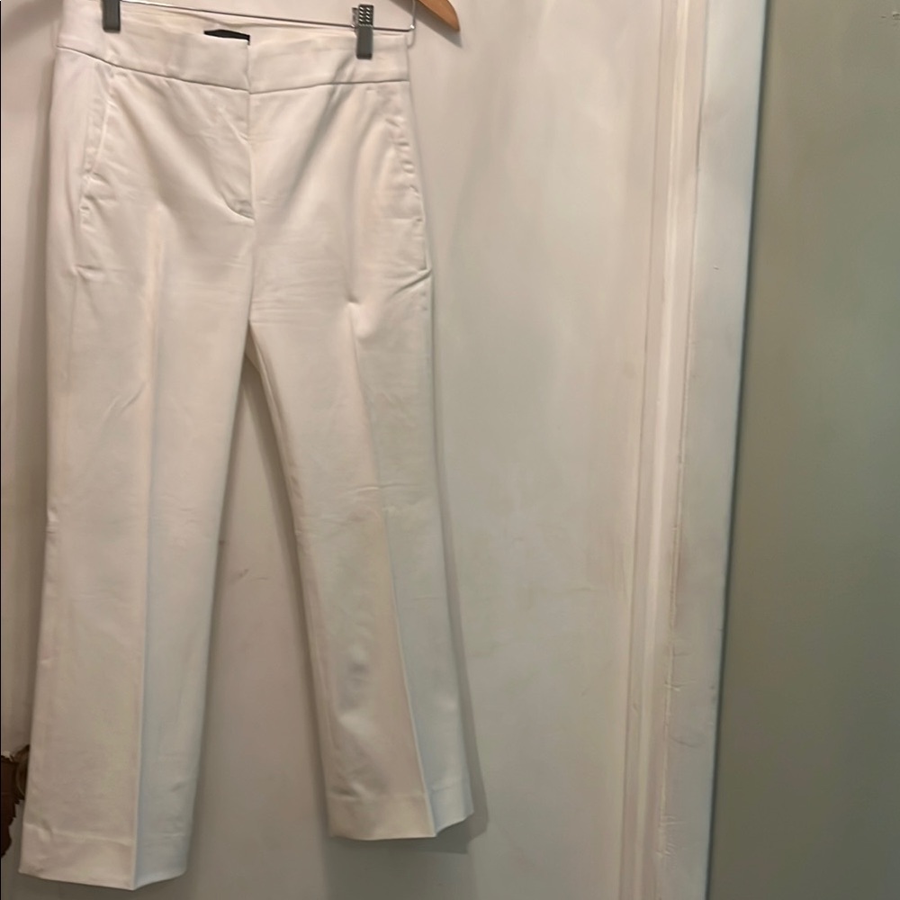 J. Crew Crisp White Ankle Pants